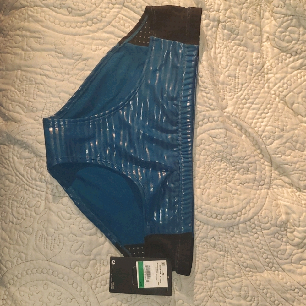 Teal Striped Teal Bottom